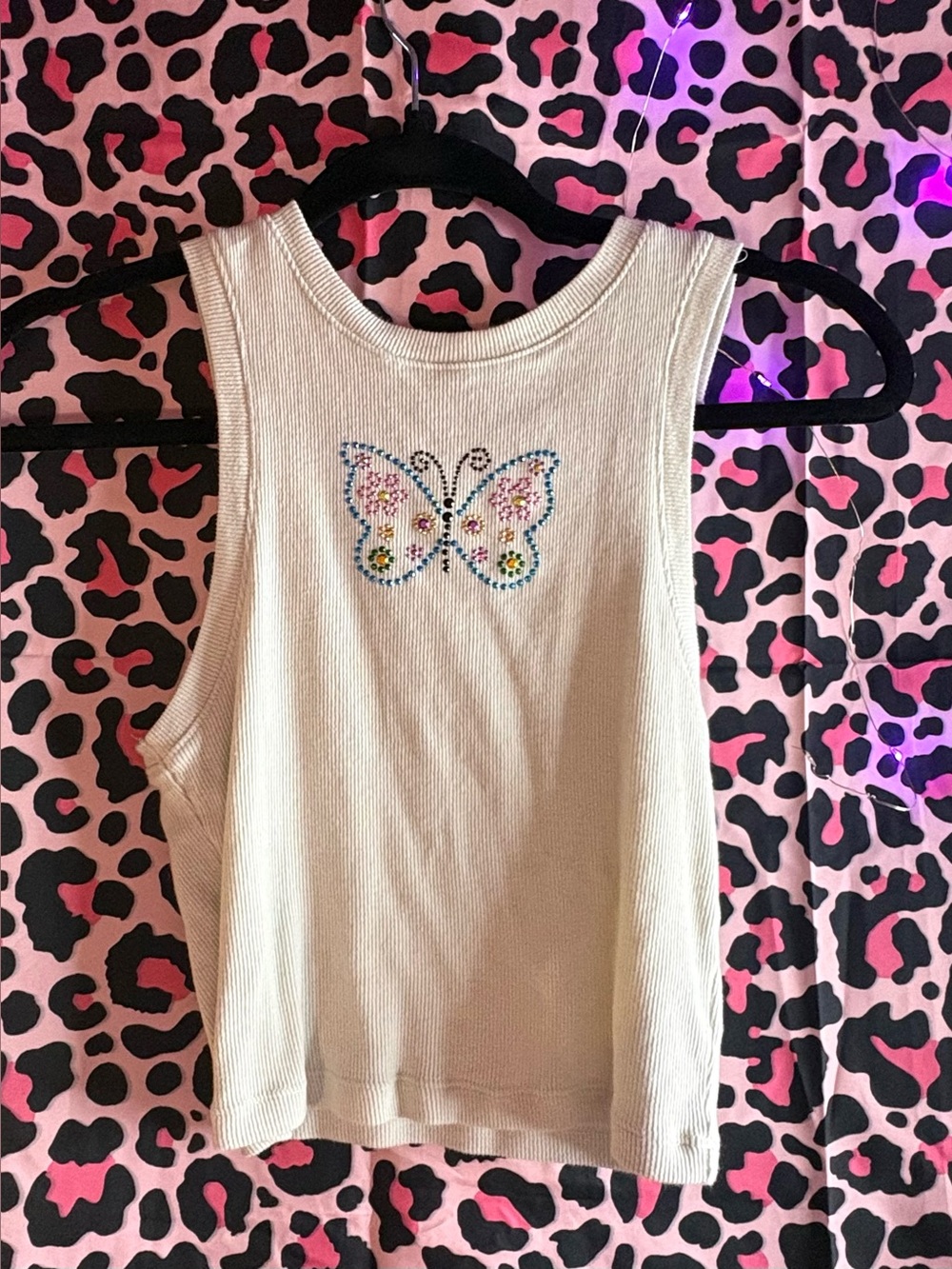 Aeropostale Women's Y2K 90s style Butterfly Tank